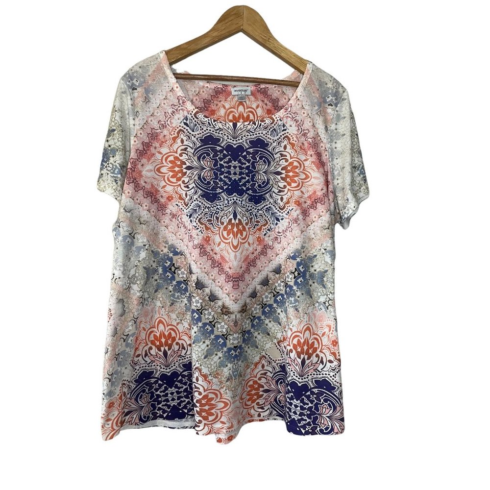 Avenue Blue and Orange Tee Shirt size 18/20